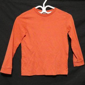 OLD NAVY small 6-7 years regular standard orange long sleeve shirt, EUC
